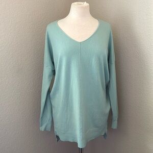 KIKILARUE mint seafoam neck butter sweater